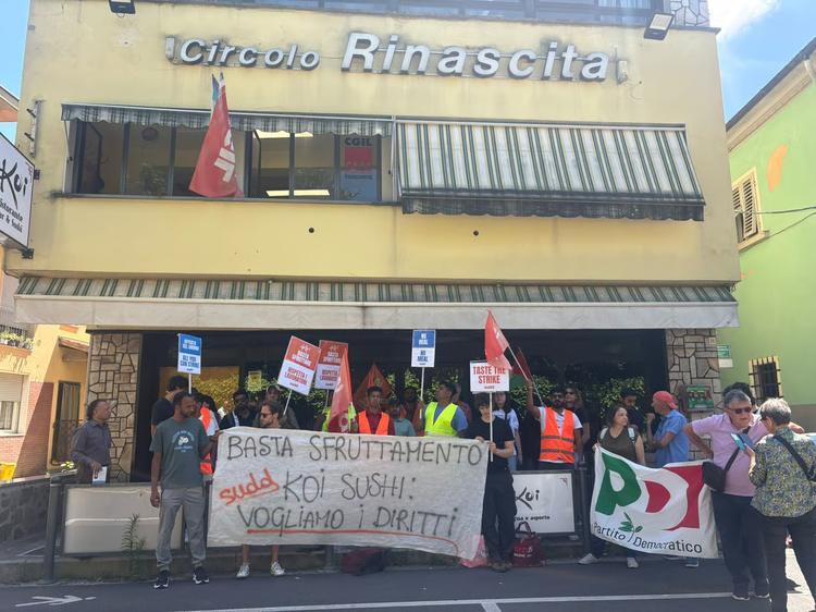 Sudd Cobas: “turni massacranti e contratti irregolari”,  presidio davanti Sushi Koi