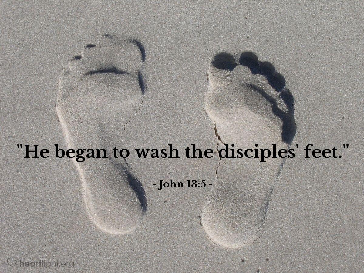 John 13:5 - Evening Devotional for Oct. 24th