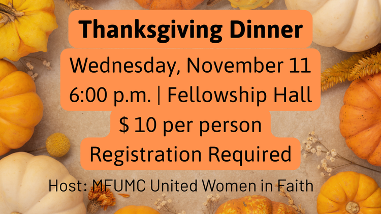Join Us for Thanksgiving Dinner Hosted by UWF