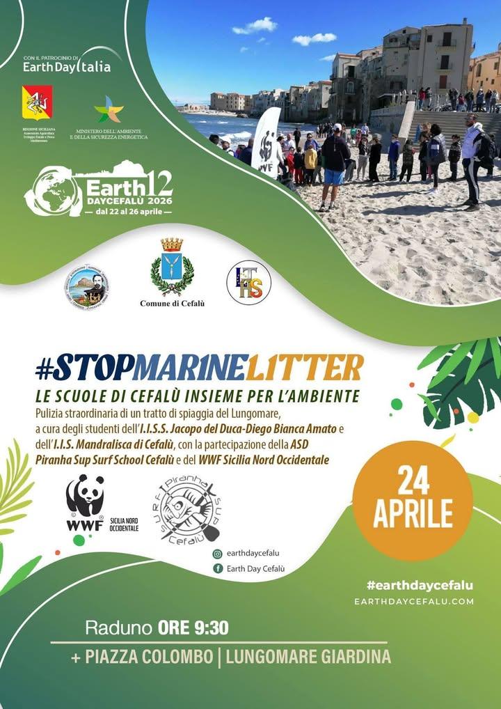 Earth Day Cefalù 2026 Le due mattinate ecologiche in programma: Venerdì 24 aprile ... Ore 09:30 – Piazza Colombo