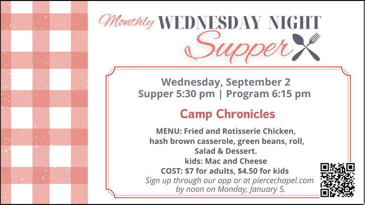 Wednesday Night Supper