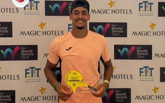 المغربي ياسين الدليمي يتوج بلقب بطولة ITF M15 لكرة المضرب بالمنستير