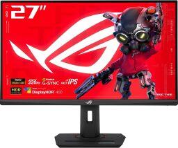 The ASUS ROG Strix 27-inch 1440P USB-C HDR Gaming Monitor (XG27ACMS) on a white background