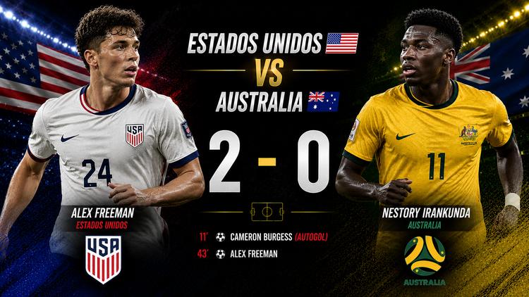 ¡Memorable! Estados Unidos avanza a dieciseisavos del Mundial 2026 tras vencer a Australia