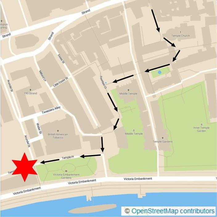 Part 14 of the London Fleet Street Walk from Middle Temple Hall to Essex Street