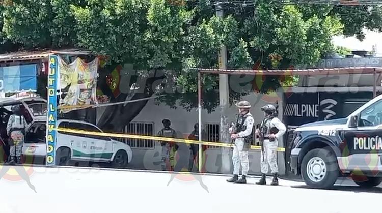 Sujetos en moto desatan balacera en Acatlipa; hay un peatón herido de gravedad