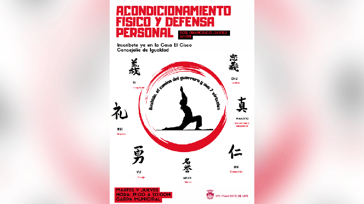 #Aspe: Programa de defensa personal y acondicionamiento físico