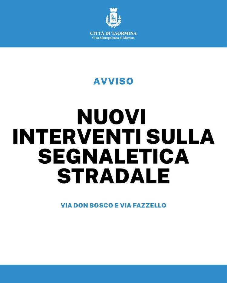 🚧 VIA DON BOSCO E VIA FAZZELLO: NUOVI INTERVENTI SULLA SEGNALETICA STRADALE Al via gli interventi di rifacimento, adegu...