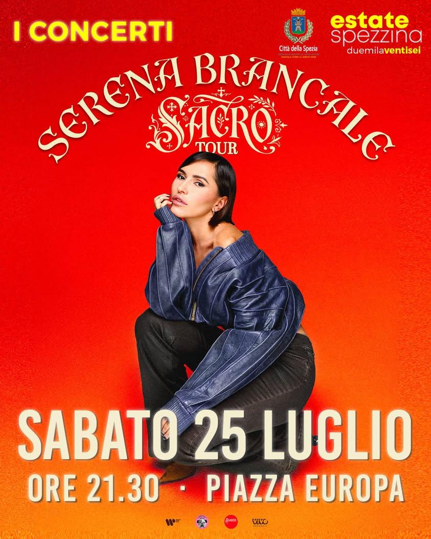 🎤 Serena Brancale arriva alla Spezia! 🎵 Serena Brancale e il suo attesissimo “Sacro Tour” faranno tappa alla Spezia, i...