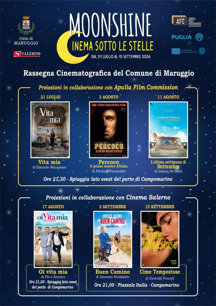 Questa sera il terzo appuntamento di "Cinema sotto le stelle", l'ultimo film in collaborazione con Apulia Film Commissio...