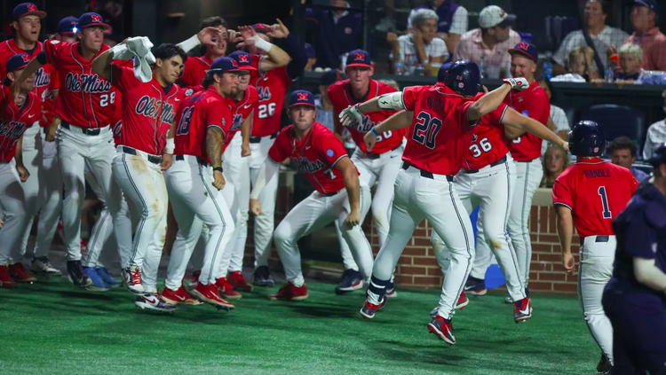 Ole Miss leans on long ball in 6-4 super regional win over Auburn