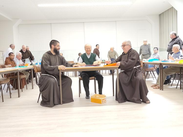 Trabalhos na sala capitular