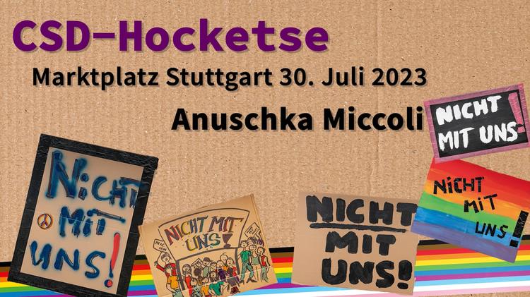 Stuttgart PRIDE 2023 • Hocketse: "Schlagerbrunch mit Anuschka Miccoli"