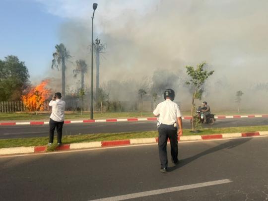 عاجل.. حريق مهول باقامة “بريستيجيا” يستنفر السلطات بمراكش + صور