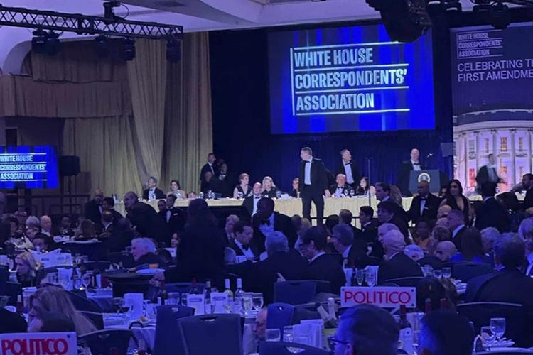 Shots fired as gunman charges toward ballroom at White House correspondents’ dinner. Trump unharmed