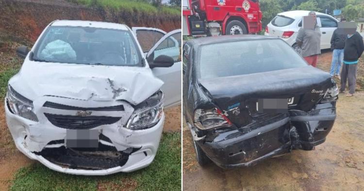Colisão entre Siena e Onix deixa mulher com traumatismo craniano em Navegantes