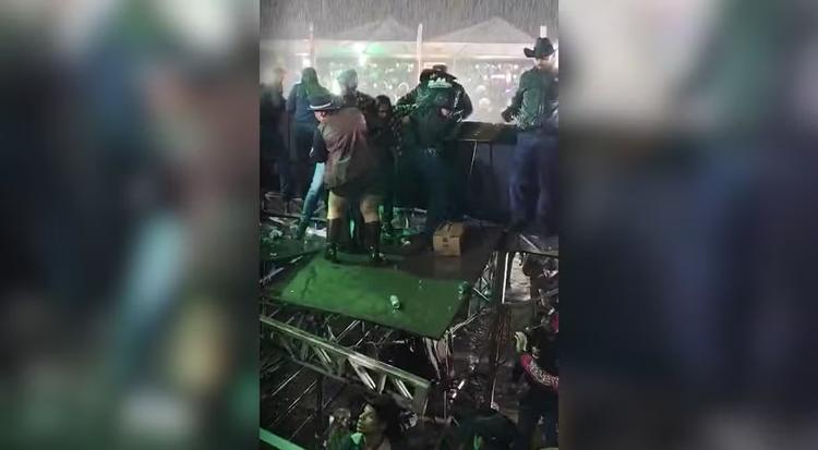 Parte da estrutura de camarote da Festa do Peão cede e 24 pessoas ficam feridas em Campo Limpo Paulista