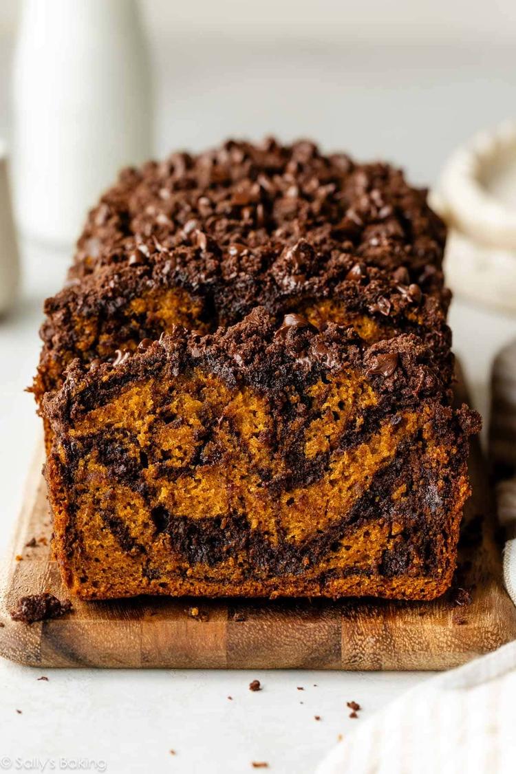 Chocolate Marble Pumpkin Bread