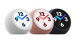 amazon echo time smart alarm clock in white, pink, and black