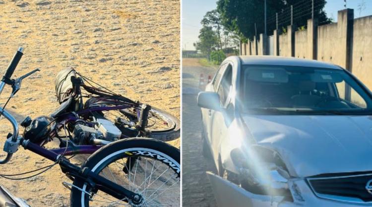 Ciclista morre após batida com carro em Nossa Senhora das Dores