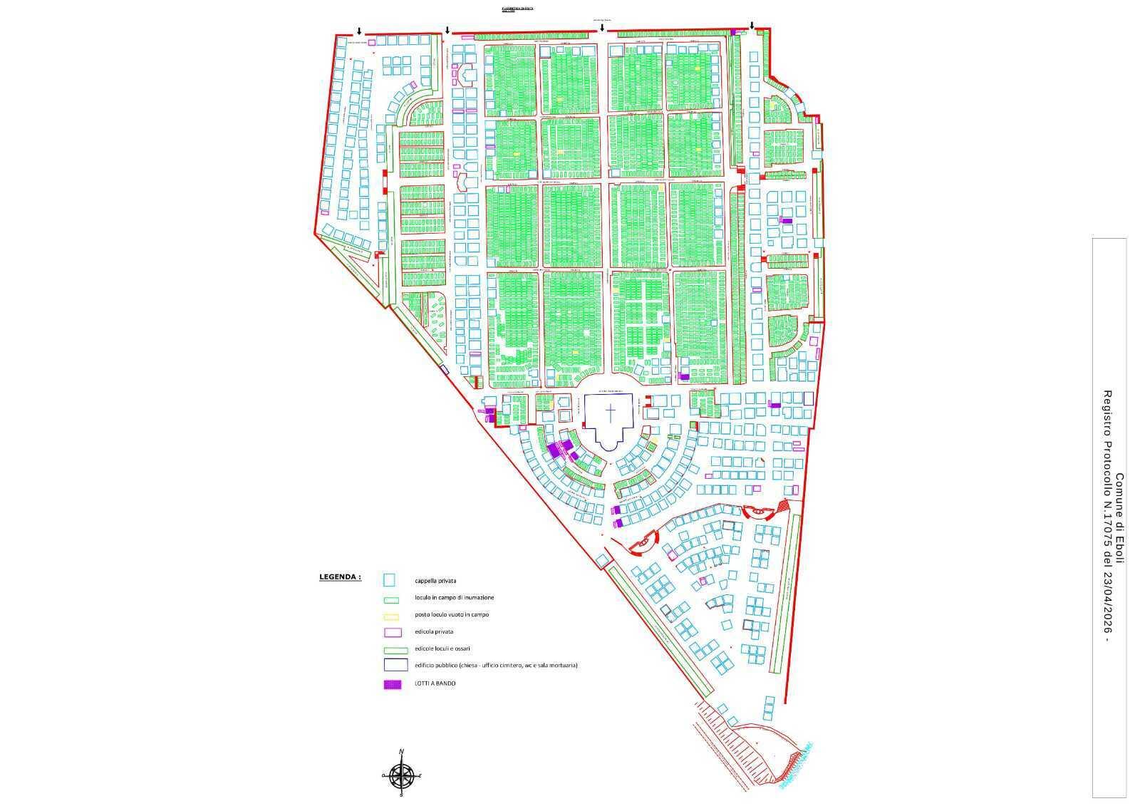 Eboli, bando per 14 suoli cimiteriali: ecco come partecipare e i requisiti