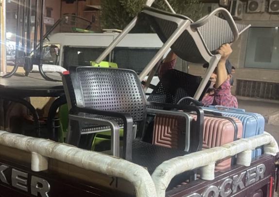 بالصور حملة بأمرشيش لمحاربة احتلال الفضاءات العمومية وحجز معدات