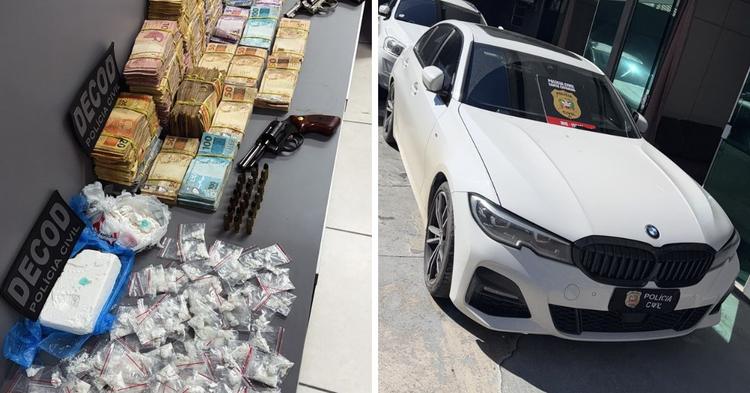 Operação apreende mais de R$ 160 mil em ação contra grupo ligado ao tráfico em BC e região