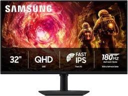 The Samsung 32-Inch Odyssey G5 G50F QHD Resolution Gaming Monitor on a white background