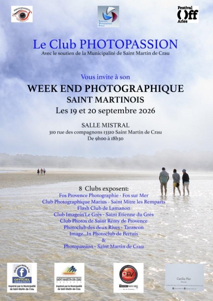 PHOTOPASSION EXPOSE À SAINT-MARTIN-DE-CRAU LES 19 ET 20 SEPTEMBRE2026