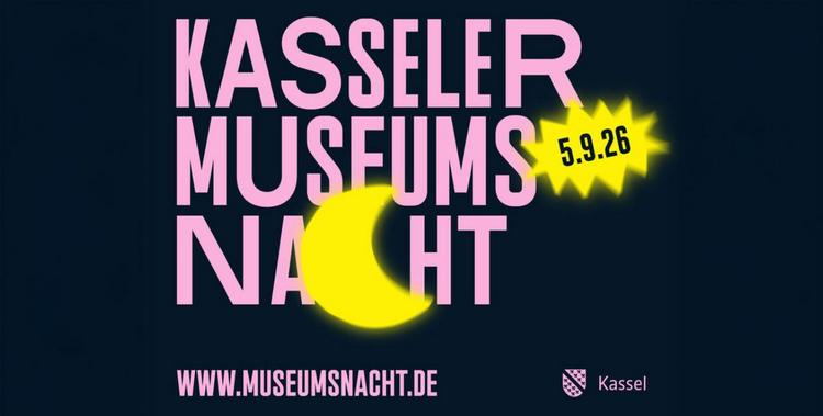  Flyer mit der Aufschrift: Kasseler Museumsnacht 5.9.2026 - www.museumsnacht.de