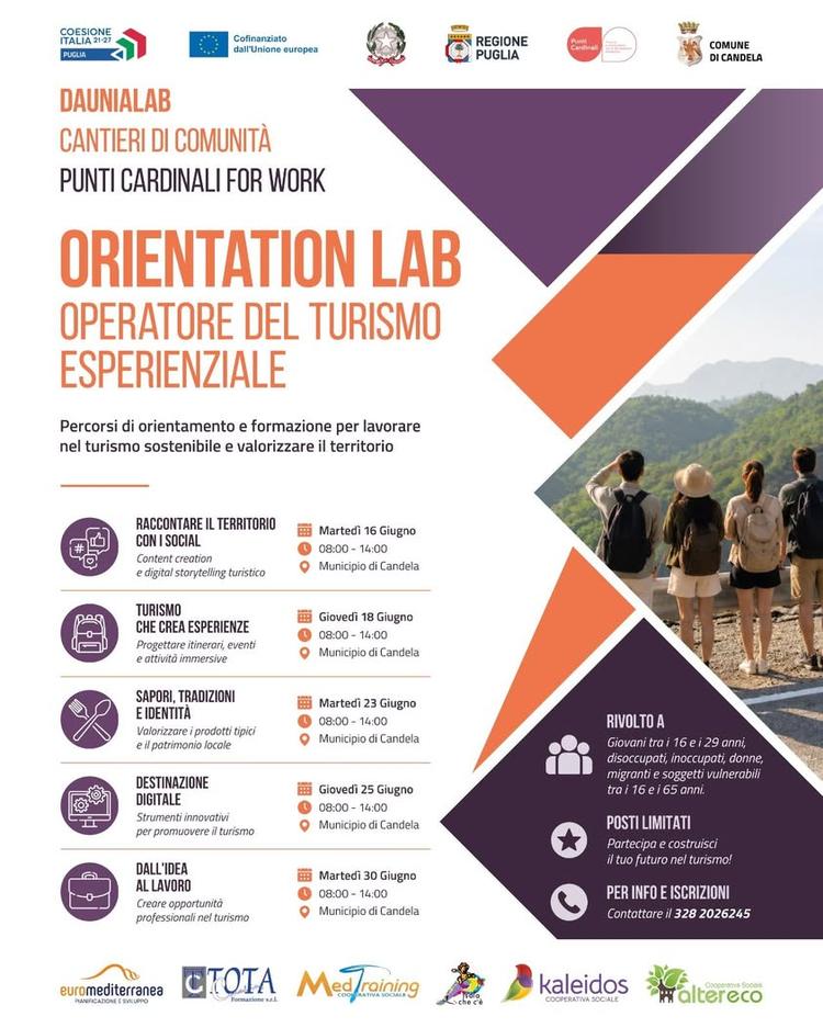 𝐎𝐏𝐄𝐑𝐀𝐓𝐎𝐑𝐄 𝐃𝐄𝐋 𝐓𝐔𝐑𝐈𝐒𝐌𝐎 𝐄𝐒𝐏𝐄𝐑𝐈𝐄𝐍𝐙𝐈𝐀𝐋𝐄  𝐎𝐫𝐢𝐞𝐧𝐭𝐚𝐭𝐢𝐨𝐧 𝐋𝐚𝐛 🧭 In partenza cinque...