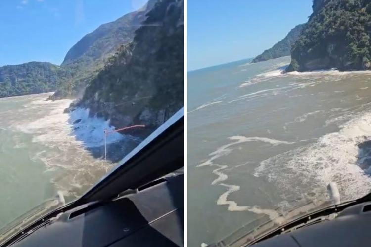 Bombeiros retomam buscas por jovem que desapareceu no mar ao tentar salvar mulher em São Sebastião