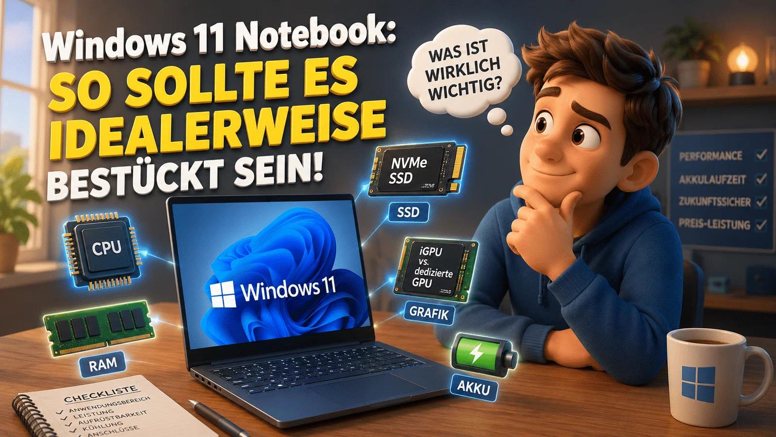 Windows 11: Diese Anforderungen muss dein Notebook erfüllen