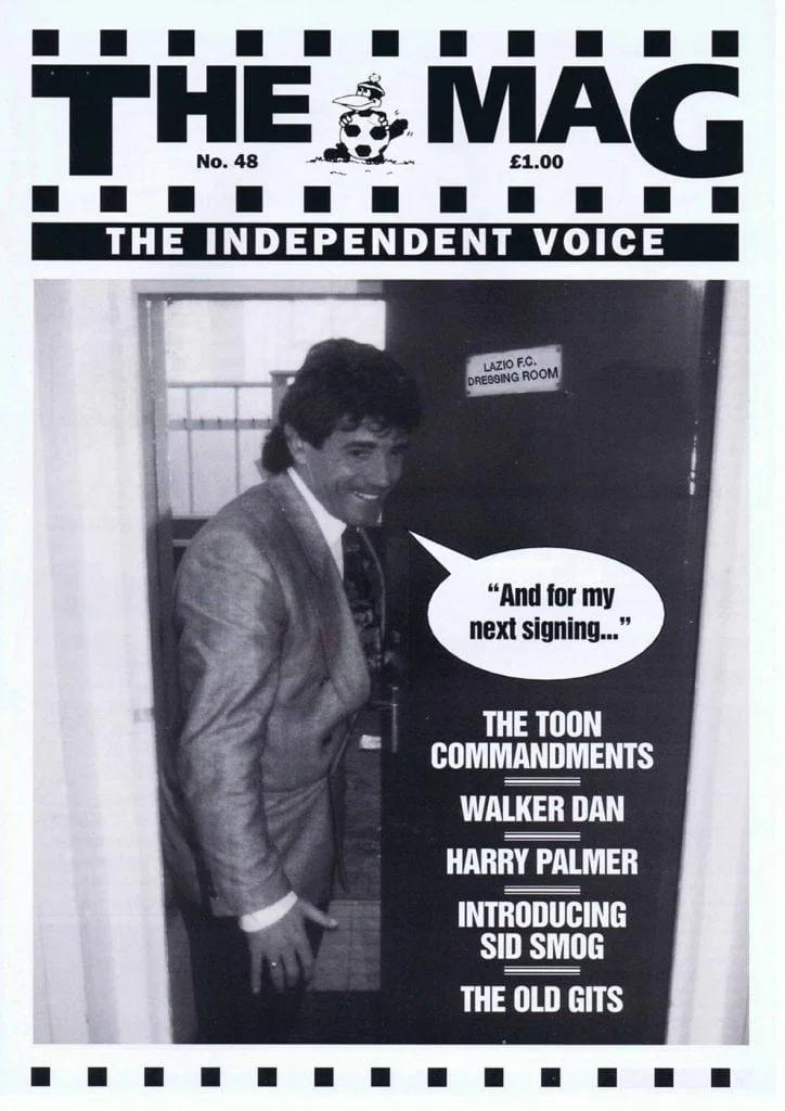The Mag Cover Issue 48 March 1993 Kevin Keegan Newcastle United