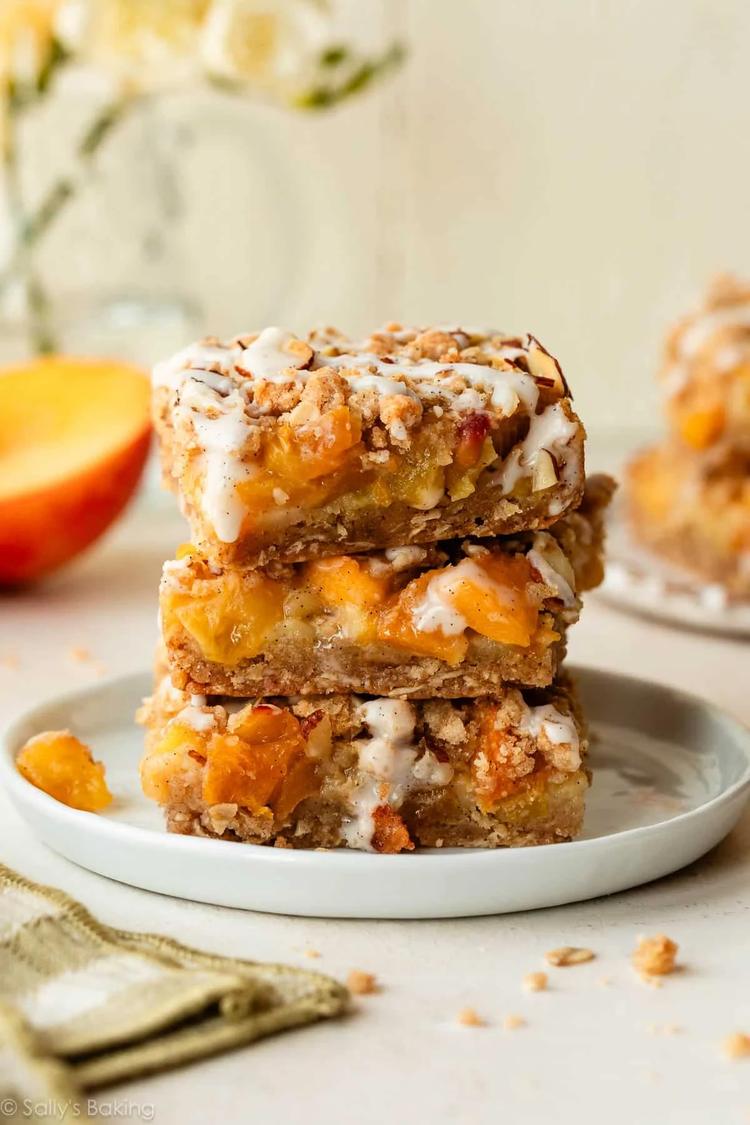 Peach Pie Crumb Bars