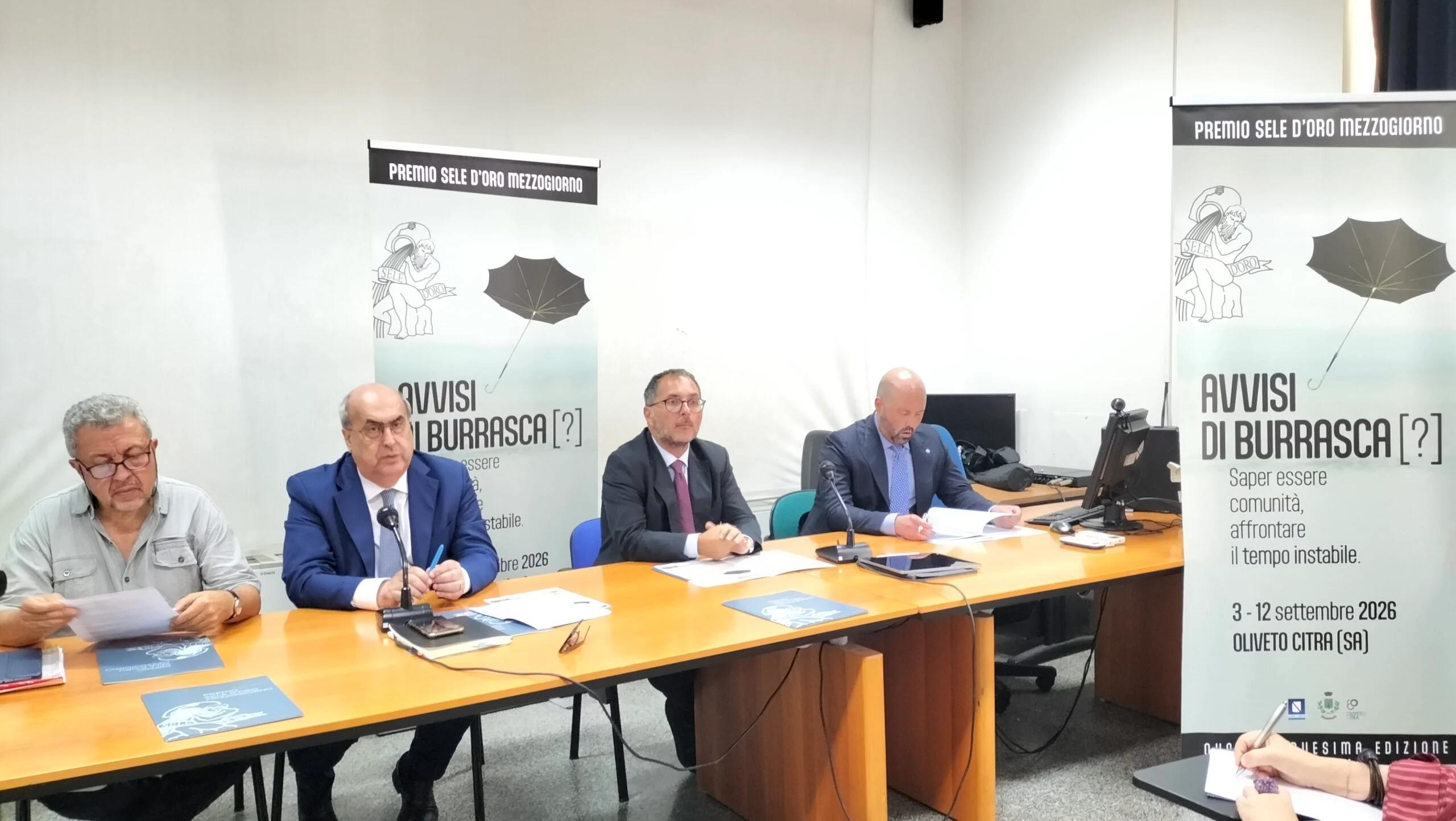 Premio Sele d’Oro 2026: programma, ospiti e date a Oliveto Citra