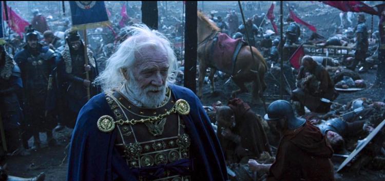 Richard Harris as Marcus Aurelius in the 2000 film, Gladiator