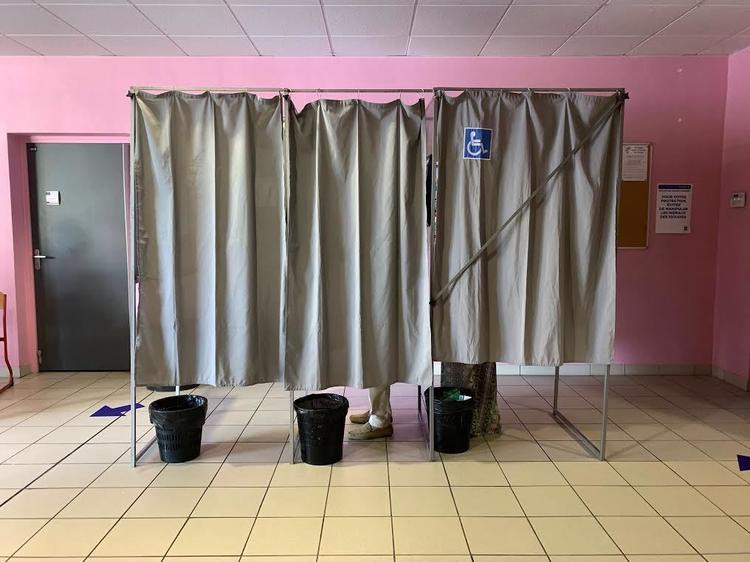 Un bureau de vote à Montpellier