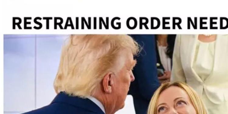 Nuovo attacco di Trump a Meloni, foto con meme: "Serve un ordine restrittivo"