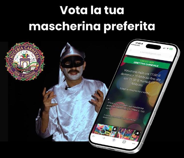 Hai tempo fino alle 15:00 per votare la tua mascherina preferita! Apri l’app, entra nella sezione “Nuceria Carneval” dal...