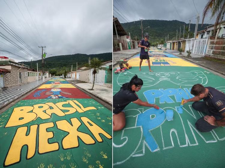 Pinturas para a Copa do Mundo exigem autorização em cidades da Baixada Santista; confira regras