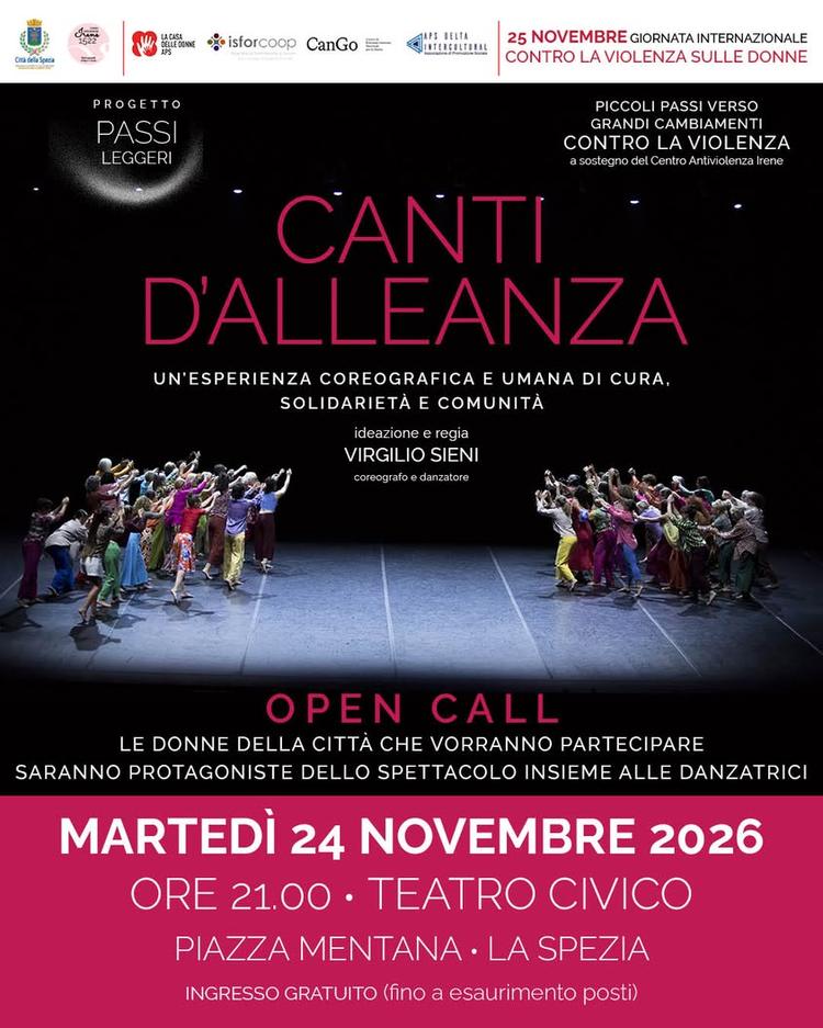 🩰 Canti d'alleanza - uno spettacolo musicale aperto a tutte le donne 🧑‍🩰 Un invito alle donne spezzine a prendere par...