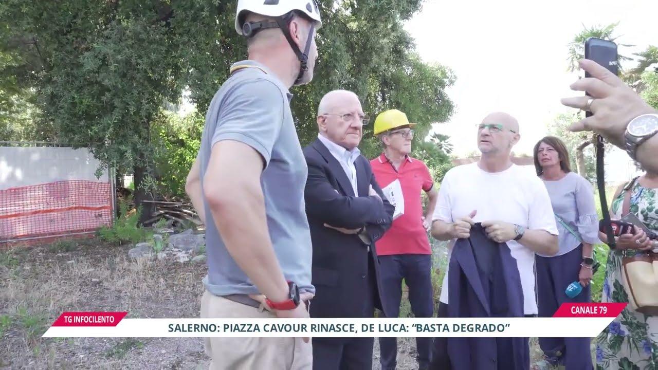 Salerno, al via i lavori in Piazza Cavour. De Luca: “Basta degrado, restituiremo dignità alla città”