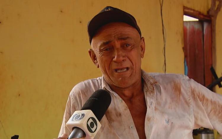 Agricultor se emociona ao falar de incêndio em que perdeu tudo: 'Saímos só com a roupa do corpo'