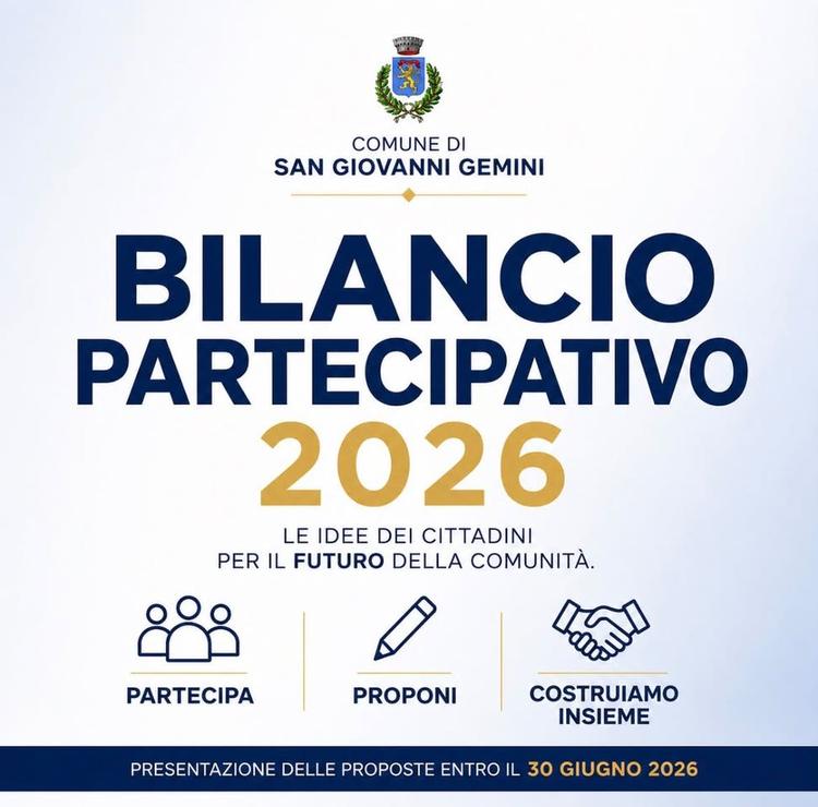 AVVISO👇 Bilancio Partecipativo 2026: aperta la presentazione delle proposte È aperta la fase di presentazione delle pro...