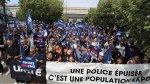 Policiers et agents du ministère de l'Intérieur manifestent pour la hausse des rémunérations