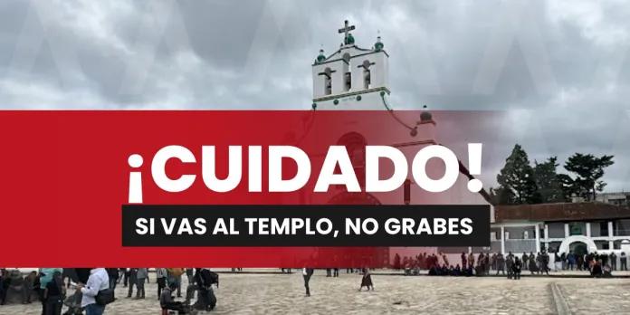 Una creadora de contenido difundió videos grabados ilegalmente dentro del templo de San Juan Bautista en San Juan Chamula, Chiapas, ignorando la prohibición comunitaria y reabriendo el debate sobre el respeto a la autonomía indígena.