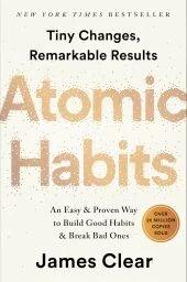 The cover of 'Atomic Habits' by James Clear