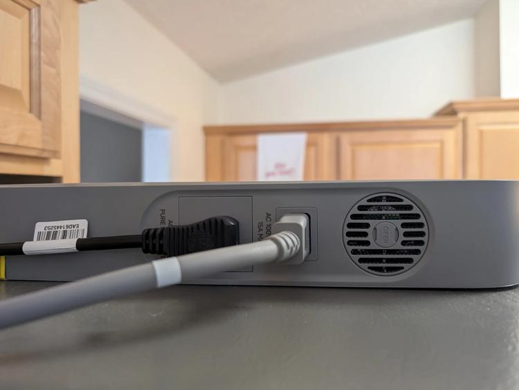 the back ports on the jackery fridgepower