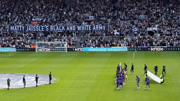 Matty Jaissle's Black And White Army Banner Newcastle United Bournemouth